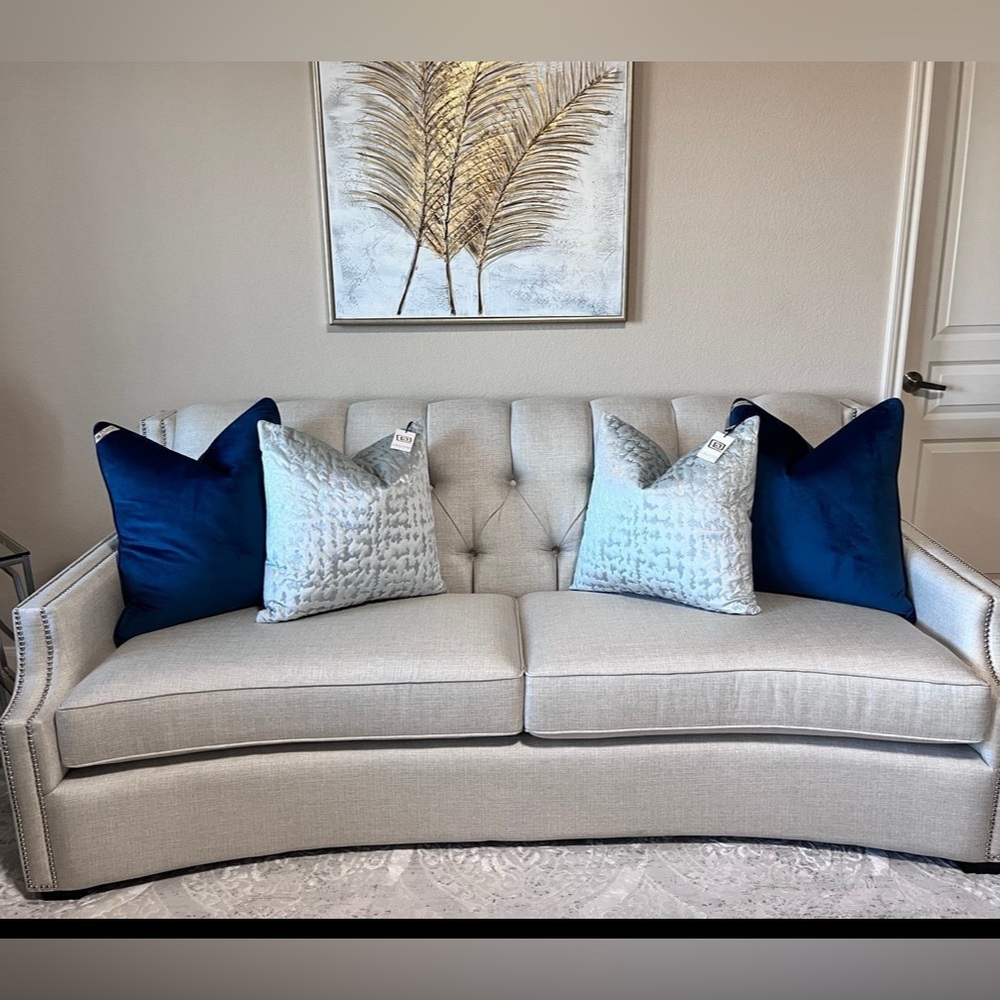 1-NWT CALLISTO HOME SILVER EMBROIDERED DECORATIVE PILLOWS (Read description) - Picture 2 of 12